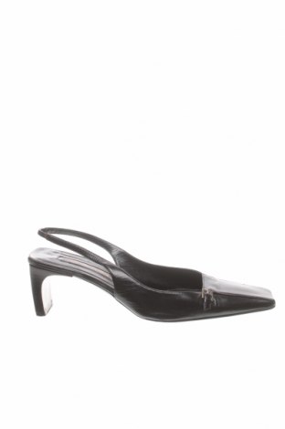 Дамски обувки Sergio Rossi, Размер 37, Цвят Черен, Естествена кожа, Цена 121,36 лв.