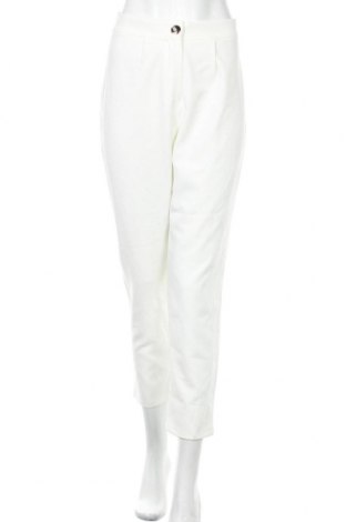 Dámské kalhoty  Boohoo, Velikost XL, Barva Bílá, 95% polyester, 5% elastan, Cena  654,00 Kč