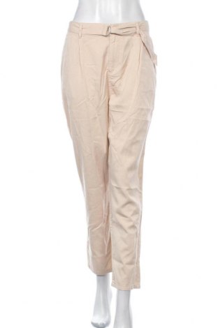 Дамски панталон Camaieu, Размер L, Цвят Бежов, 65% лиосел, 35% памук, Цена 44,85 лв.