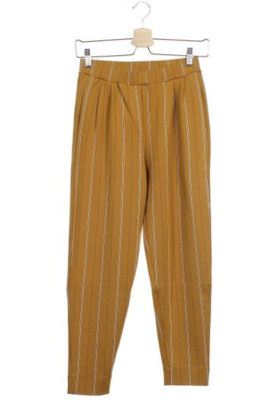 Дамски панталон Pull&Bear, Размер XS, Цвят Жълт, 67% вискоза, 17% полиестер, 12% полиамид, 4% еластан, Цена 35,00 лв.