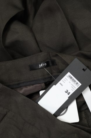 Γυναικείο παντελόνι Zero, Μέγεθος XS, Χρώμα Πράσινο, 65% βισκόζη, 35% λινό, Τιμή 21,50 €