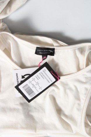 Γυναικείο αμάνικο μπλουζάκι South Beach, Μέγεθος M, Χρώμα Εκρού, Τιμή 25,26 €