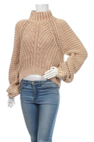 Дамски пуловер Free People, Размер S, Цвят Кафяв, Памук, Цена 194,25 лв.