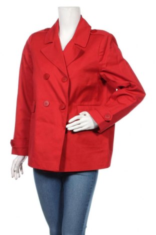Дамски шлифер Balsamik, Размер L, Цвят Червен, 100% памук, Цена 54,45 лв.