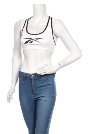 Damen Sporttop Reebok, Größe S, Farbe Weiß, 94% Polyester, 6% Elastan, Preis 24,33 €