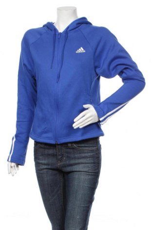 Damen Sweatshirt Adidas, Größe M, Farbe Blau, 70% Baumwolle, 30% Polyester, Preis 40,82 €