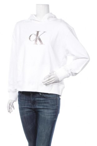 Damen Sweatshirt Calvin Klein Jeans, Größe L, Farbe Weiß, Baumwolle, Preis 94,43 €