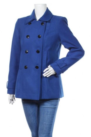 Dámský kabát  F&F, Velikost L, Barva Modrá, 90% polyester, 8% polyester, 2% elastan, Cena  925,00 Kč