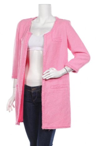 Dámský kabát  Zara, Velikost L, Barva Růžová, Cena  988,00 Kč