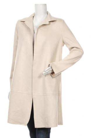 Дамско палто Zelia, Размер L, Цвят Бежов, 93% полиестер, 7% еластан, Цена 59,95 лв.