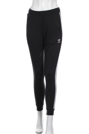 Pantaloni trening de femei Adidas Originals, Mărime S, Culoare Negru, 95% bumbac, 5% elastan, Preț 172,60 Lei