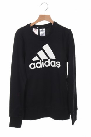 Детска блуза Adidas, Размер 12-13y/ 158-164 см, Цвят Черен, 53% памук, 36% полиестер, 11% вискоза, Цена 33,82 лв.