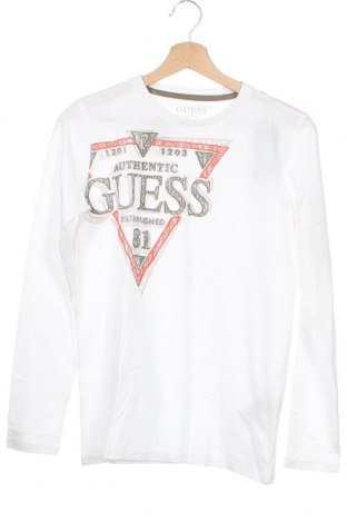 Детска блуза Guess, Размер 13-14y/ 164-168 см, Цвят Бял, Памук, Цена 69,30 лв.