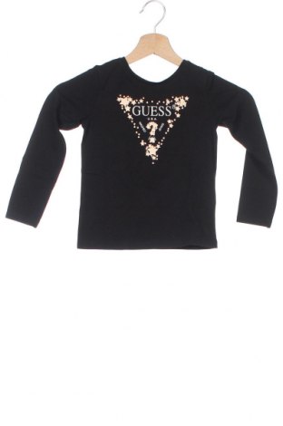 Bluză pentru copii Guess, Mărime 3-4y/ 104-110 cm, Culoare Negru, 93% bumbac, 7% elastan, Preț 221,45 Lei