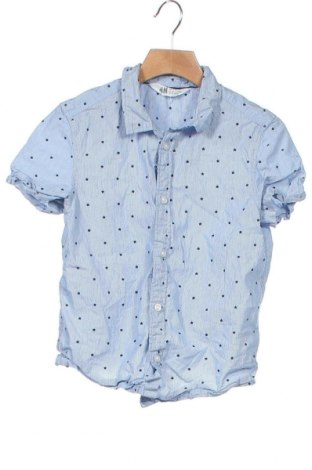 Детска риза H&M, Размер 7-8y/ 128-134 см, Цвят Син, Памук, Цена 23,10 лв.