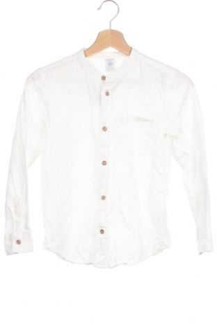 Детска риза Lindex, Размер 9-10y/ 140-146 см, Цвят Бял, 55% лен, 45% памук, Цена 26,25 лв.