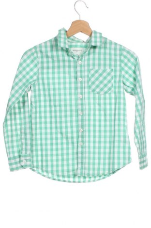 Детска риза Reserved, Размер 7-8y/ 128-134 см, Цвят Зелен, Памук, Цена 22,00 лв.
