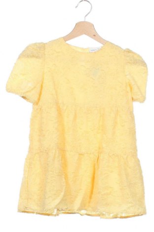 Kinderkleid Name It, Größe 3-4y/ 104-110 cm, Farbe Gelb, Polyester, Preis 17,68 €