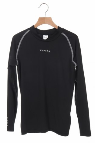 Детска спортна блуза Kipsta, Размер 12-13y/ 158-164 см, Цвят Черен, Цена 25,20 лв.
