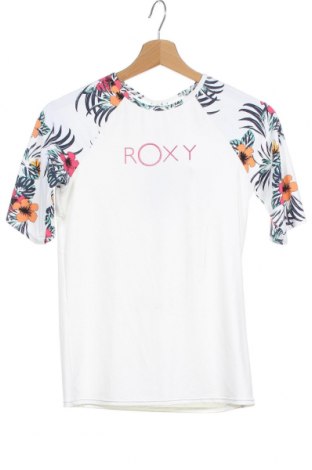 Dziecięca sportowa bluzka Roxy, Rozmiar 14-15y/ 168-170 cm, Kolor Biały, 87% poliamid, 13% elastyna, Cena 97,96 zł