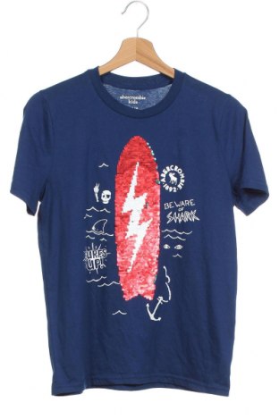 Kinder T-Shirt Abercrombie Kids, Größe 15-18y/ 170-176 cm, Farbe Blau, 60% Baumwolle, 40% Polyester, Preis 22,27 €