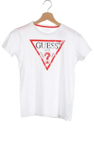 Dziecięcy T-shirt Guess, Rozmiar 11-12y/ 152-158 cm, Kolor Biały, Bawełna, Cena 83,16 zł