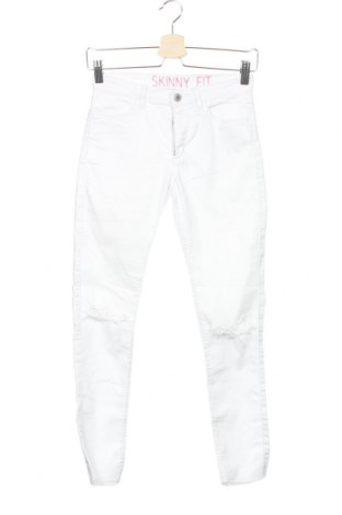 Kinderjeans H&M, Größe 11-12y/ 152-158 cm, Farbe Weiß, 78% Baumwolle, 20% Polyester, 2% Elastan, Preis 13,36 €