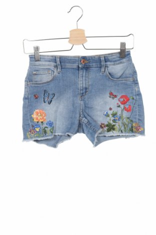 Dětské krátké kalhoty  H&M, Velikost 11-12y/ 152-158 cm, Barva Modrá, 80% bavlna, 19% polyester, 1% elastan, Cena  430,00 Kč