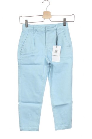 Pantaloni pentru copii Name It, Mărime 6-7y/ 122-128 cm, Culoare Albastru, 68% bumbac, 18% poliester, 11% viscoză, 3% elastan, Preț 58,22 Lei