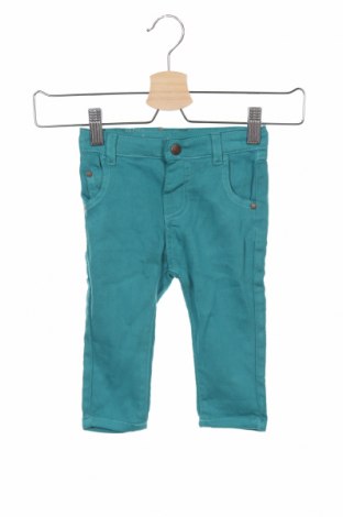 Pantaloni pentru copii Street Monkey, Mărime 9-12m/ 74-80 cm, Culoare Verde, 97% bumbac, 3% elastan, Preț 69,08 Lei