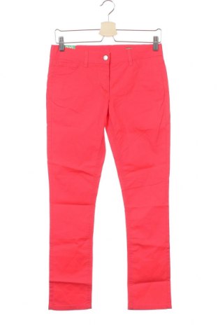 Pantaloni pentru copii United Colors Of Benetton, Mărime 12-13y/ 158-164 cm, Culoare Roșu, 98% bumbac, 2% elastan, Preț 64,97 Lei