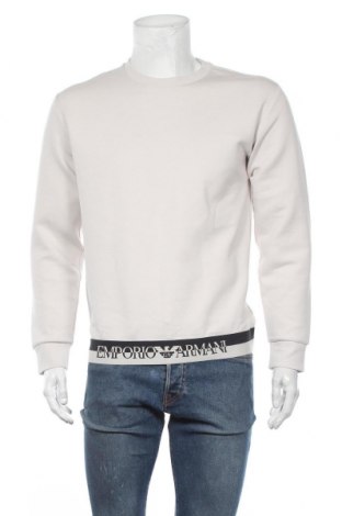Мъжка блуза Emporio Armani, Размер M, Цвят Бежов, 76% памук, 18% полиестер, 6% еластан, Цена 160,30 лв.