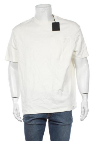 Herren Shirt Pull&Bear, Größe L, Farbe Ecru, 90% Baumwolle, 10% Polyester, Preis 5,98 €