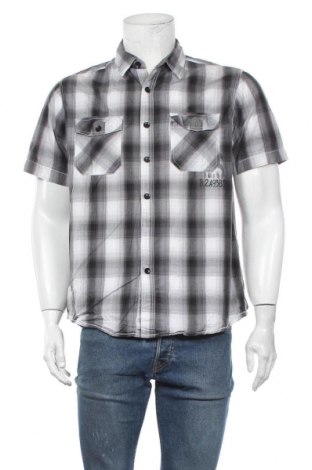 Ανδρικό πουκάμισο, Μέγεθος L, Χρώμα Γκρί, Βαμβάκι, Τιμή 15,59 €