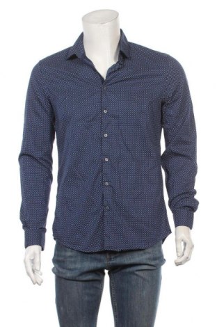 Herrenhemd Calvin Klein, Größe L, Farbe Blau, Baumwolle, Preis 42,21 €
