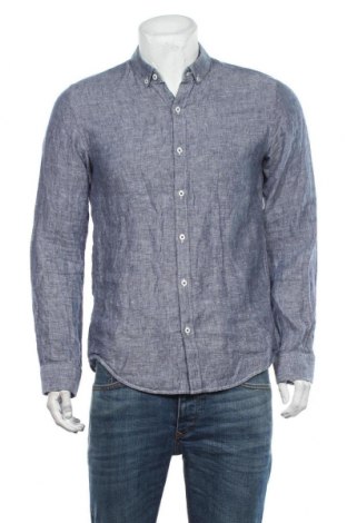 Ανδρικό πουκάμισο Garcia Jeans, Μέγεθος M, Χρώμα Μπλέ, Λινό, Τιμή 16,89 €