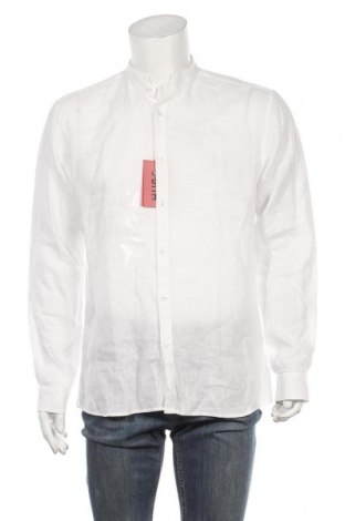 Ανδρικό πουκάμισο Hugo Boss, Μέγεθος XL, Χρώμα Λευκό, Λινό, Τιμή 108,75 €