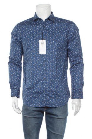 Herrenhemd Jack & Jones, Größe L, Farbe Blau, Baumwolle, Preis 30,54 €