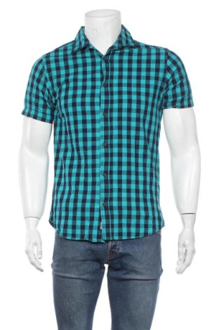 Ανδρικό πουκάμισο Jack & Jones, Μέγεθος M, Χρώμα Μπλέ, Βαμβάκι, Τιμή 18,19 €