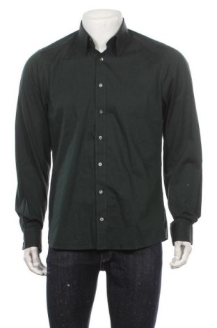 Ανδρικό πουκάμισο Olymp, Μέγεθος L, Χρώμα Πράσινο, 97% βαμβάκι, 3% ελαστάνη, Τιμή 20,78 €