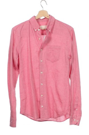 Мъжка риза Pull&Bear, Размер S, Цвят Розов, Памук, Цена 30,45 лв.