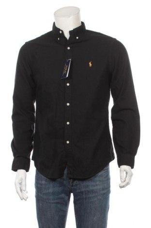 Мъжка риза Ralph Lauren, Размер M, Цвят Черен, Памук, Цена 201,75 лв.