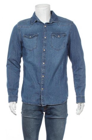 Ανδρικό πουκάμισο Selected Homme, Μέγεθος L, Χρώμα Μπλέ, Βαμβάκι, Τιμή 22,08 €