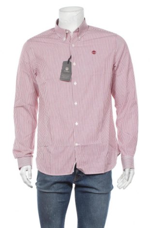 Herrenhemd Timberland, Größe M, Farbe Rot, 98% Baumwolle, 2% Elastan, Preis 36,88 €