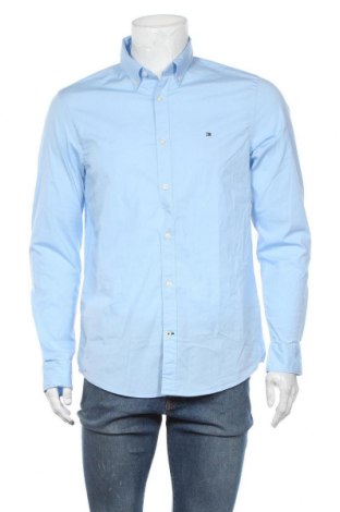 Ανδρικό πουκάμισο Tommy Hilfiger, Μέγεθος L, Χρώμα Μπλέ, 97% βαμβάκι, 3% ελαστάνη, Τιμή 68,19 €