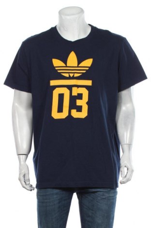 Мъжка тениска Adidas Originals, Размер XXL, Цвят Син, Памук, Цена 38,00 лв.