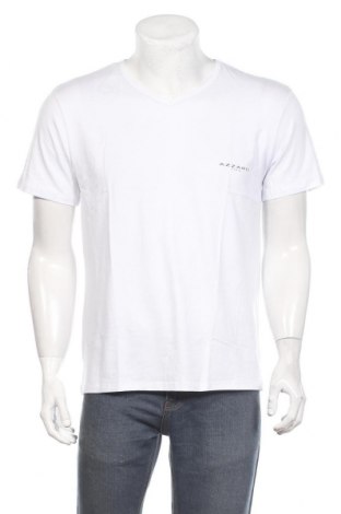 Męski T-shirt Azzaro, Rozmiar XL, Kolor Biały, 48% bawełna, 48% modal, 4% elastyna, Cena 233,81 zł
