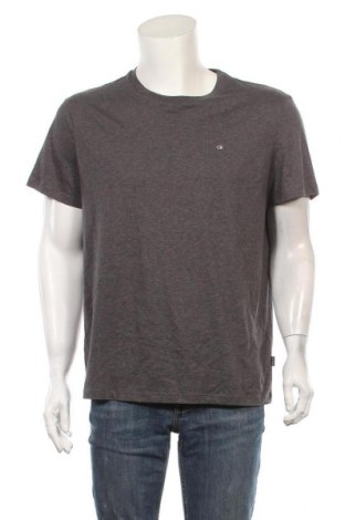 Herren T-Shirt Calvin Klein, Größe L, Farbe Grau, Baumwolle, Preis 25,05 €