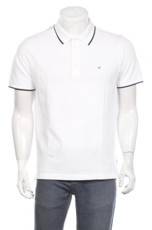 Męski T-shirt Calvin Klein, Rozmiar L, Kolor Biały, 94% bawełna, 6% elastyna, Cena 185,04 zł