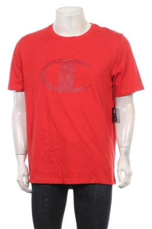 Herren T-Shirt Champion, Größe XL, Farbe Rot, Baumwolle, Preis 21,35 €